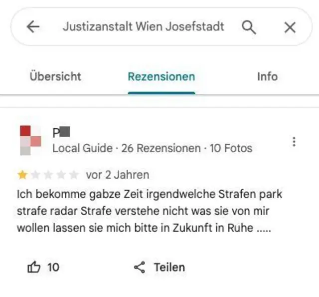 Diese ganze Post nervt einfach nur. Wer kennt es nicht? | Foto: Screenshot Google Maps