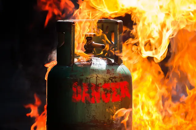 Es wurde eine Sicherheitszone rund um die Gasflasche errichtet. (Symbolfoto) | Foto: stock.adobe.com/at/nitiwongthai 