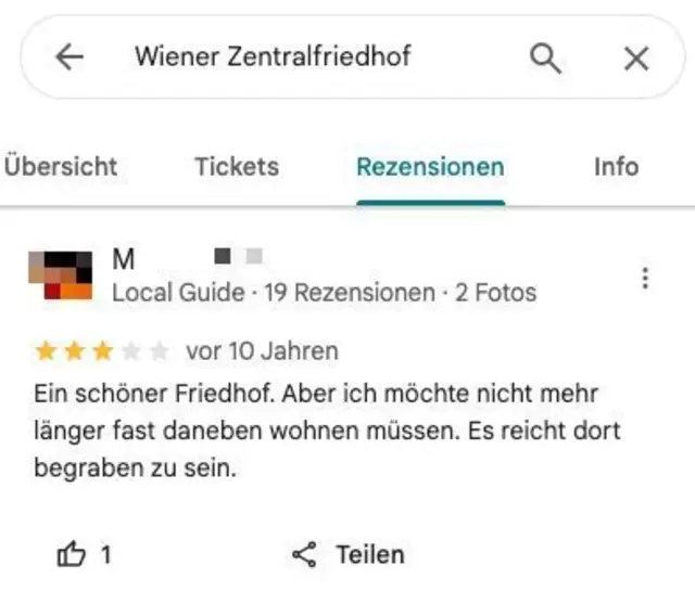 Als letzte Immobilie ja, aber nicht zum leben. | Foto: Screenshot Google Maps