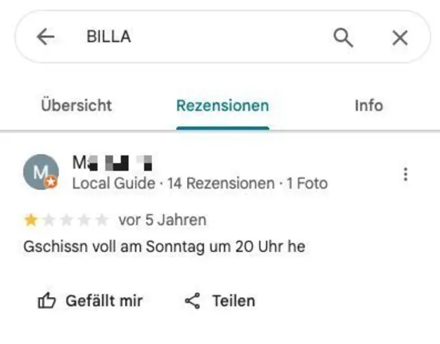 Auch nicht die beste Zeit zum Einkaufen. | Foto: Screenshot Google Maps