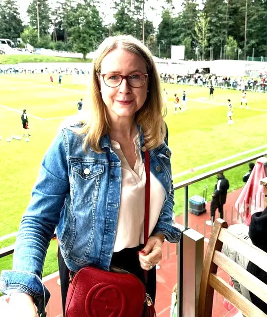 Margarete Schramböck beim Spiel in Saalfelden. | Foto: Schramböck