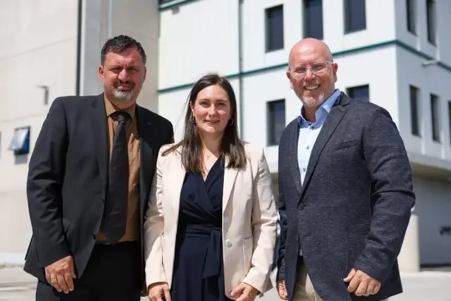 v.l.n.r. Stefan Wöckl, Bürgermeister der Gemeinde Sollenau, Janine Müllner, Area Managerin PreZero Österreich, Dr. Manfred Rieglhofer, Geschäftsführung PreZero Österreich / Foto: PreZero | Foto: PreZero