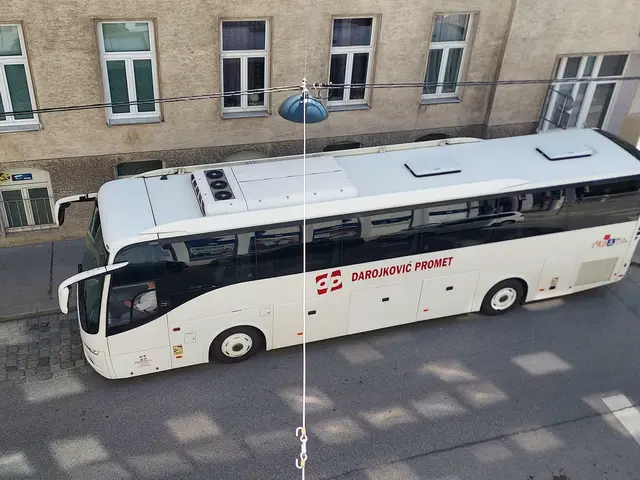 Die Busse blockieren im besten Fall Parkplätze – oft werden die Maschinen auf Halteverbotszonen abgestellt oder versperren den Gehsteig. Hier ein Beispiel. | Foto: zVg