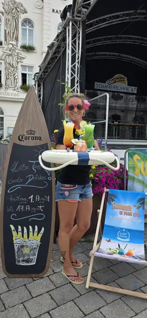 Sommerstimmung kommt am Hauptplatz Neunkirchen auf. | Foto: privat