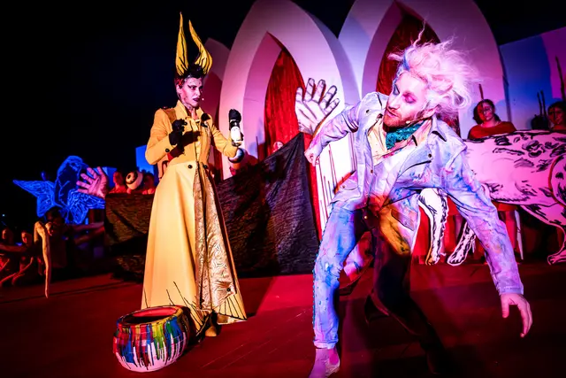 Cornelia Mooswalder und Florian Sebastian Fitz auf der Wandelbühne. | Foto: Wandelbühne