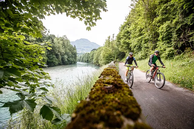 Familienfreundlich, überwiegend flach und meist autofrei: der Steyrtalradweg. | Foto: Oberoesterreich Tourismus GmbH/ErwinHaiden