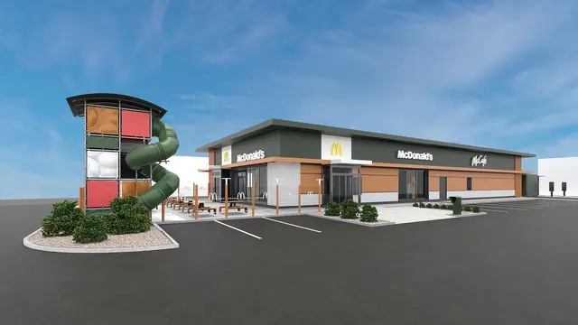 So sieht das McDonald's Restaurant Lieboch nach Fertigstellung aus | Foto: McDonalds