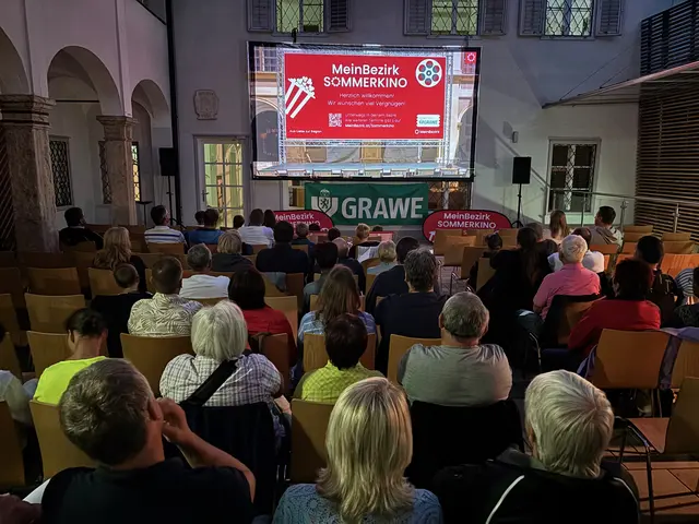 Dutzende Kinofans machten es sich im großen Open-Air-Kinosaal im Gerberhaus-Innenhof gemütlich. | Foto: MeinBezirk