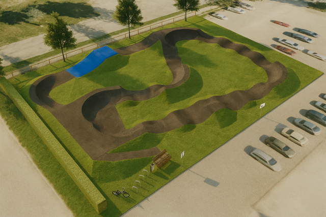 Die neuesten Darstellungen des Pumptracks in Reutte. Die Anlage wird am 20. September offiziell eröffnet. | Foto: mtbausserfern