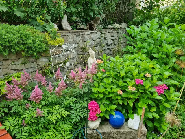 Ein Ort zum Durchatmen und Entspannen: Gisela und Heinz Löw haben ihren Garten zu ihrer Wohlfühloase gemacht.  | Foto: Astrid Höbenreich-Mitteregger