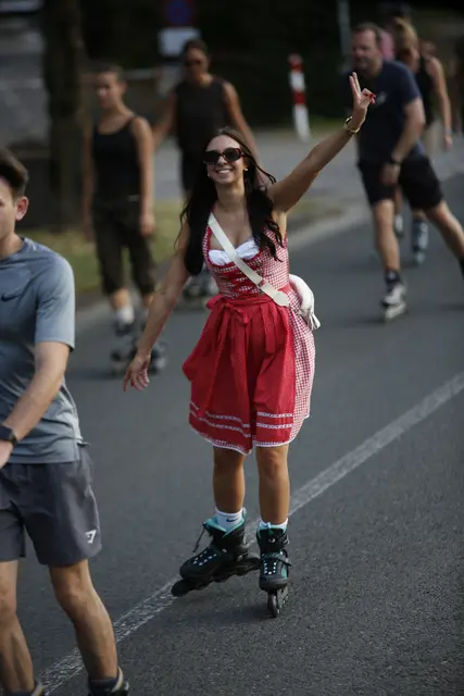 Im Dirndl am "Tiroler Abend". | Foto: HappyFitness