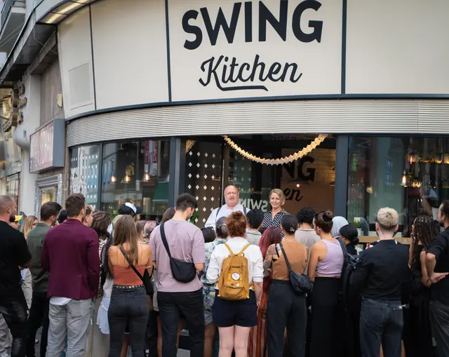Der Betrieb hinter der "Swing Kitchen"-Filiale in der Landstraße ist insolvent. (Archiv) | Foto: Swing Kitchen