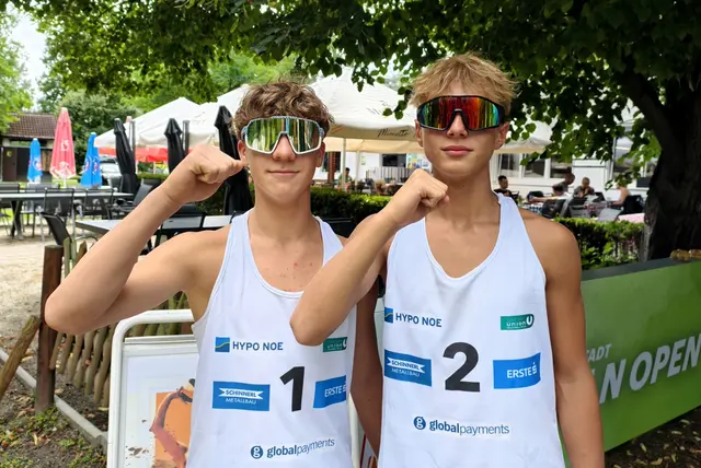 David Flechl aus Tulln und Luca Heihal aus St. Pölten.   | Foto: Christian Nowotny