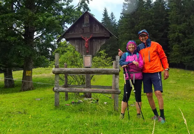 Beim Gföhler Almkreuz nach einem Regenguss