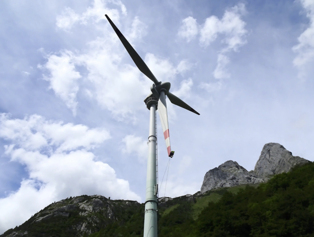 Die AAE-Windturbine "Ruth" wurde überprüft. | Foto: AAE Naturstrom