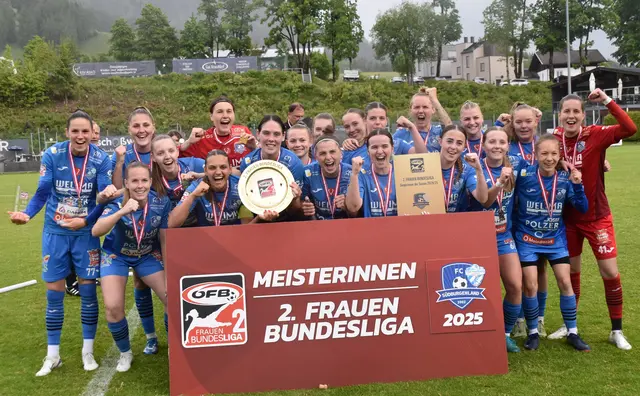 Der FC Südburgenland feierte den Meistertitel in der 2. Frauen Bundesliga. | Foto: Michael Strini