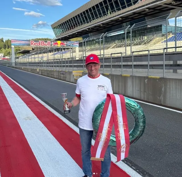 Der Sieger Karl Schmidinger in der 500-er Klasse auf Red Bull Ring in Spielberg | Foto: Schmidinger