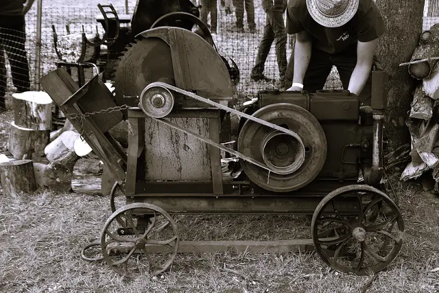 Kreissäge aus vergangenen Tagen 