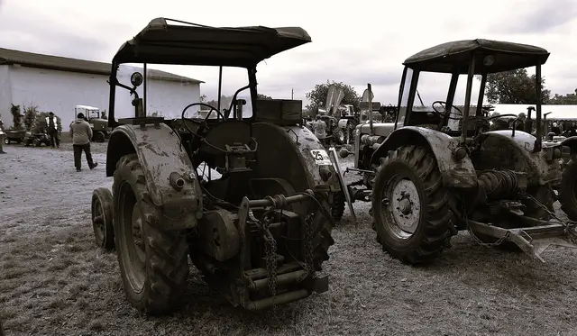 Traktor mit Seilwinde