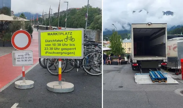 Neuerliche Kritik von der Radlobby: diesmal steht der Marktplatz im Fokus. | Foto: Radlobby