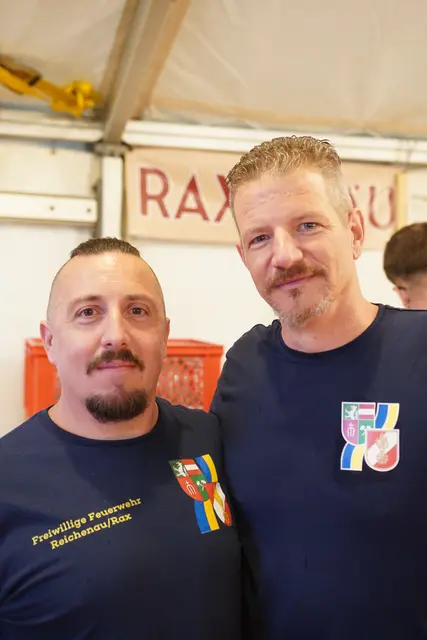 Christoph Polleres ließ sich mit Andreas Fasching ablichten.