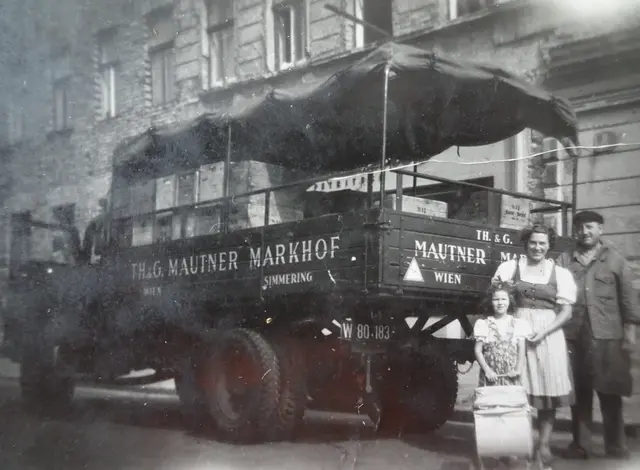 Lieferauto, um 1946 | Foto: C: Bezirksmuseum Simmering