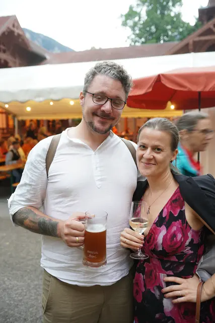 Philipp Fisecker-Heidegger besuchte das Fest mit seiner Claudia.