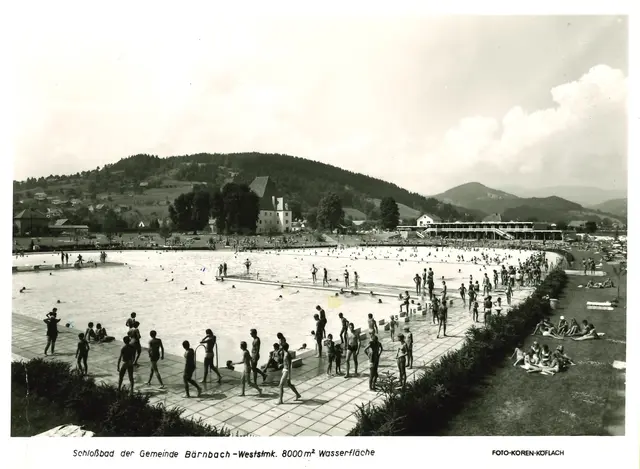 Das Bärnbacher Schlossbad 1970 zur Eröffnung. | Foto: Gemeinde Bärnbach