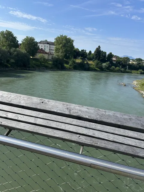 Blick vom Steg, links hier die Laufener Seite | Foto: Schweighofer Elisabeth 