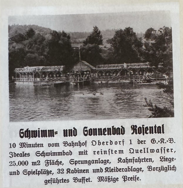 Zeitungsartikel vom Freibad Rosental. | Foto: Gemeinde Rosental 