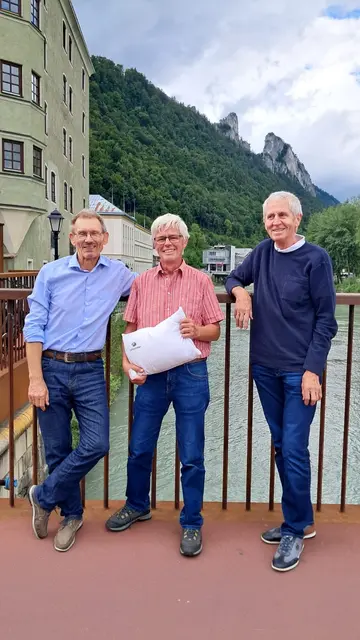 Reinhard Brüstle, Arthur Höllbacher und Gerhard Schober sind Teil des Team Tennengau.  | Foto: Gerhard Schober