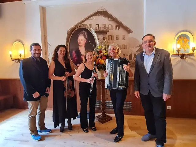 Zum bereits 25. Mal fand das Nannerl Mozart Fest in St. Gilgen am Wolfgangsee heuer statt. Ganz rechts: August Kloiber. | Foto: TVB St. Gilgen