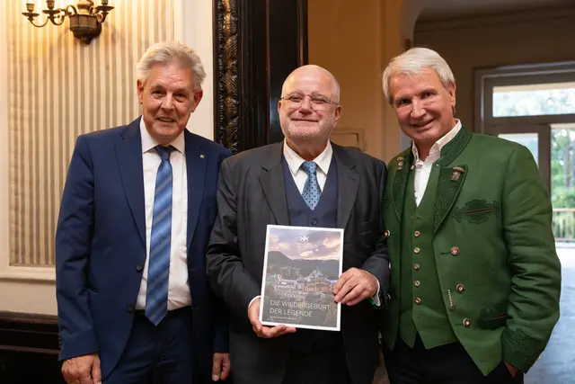 Landtagsabgeordneter Hermann Hauer, Unternehmer und Gesellschafter der Südbahnhotel GmbH Josef Wildburger und Grandhotel-Besitzer Christian Zeller. | Foto: er