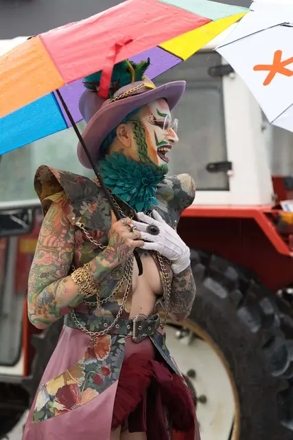 Die Stimmung bei der Mittersill-Pride war trotz Regenwetter bestens. | Foto: Arthur Zizka