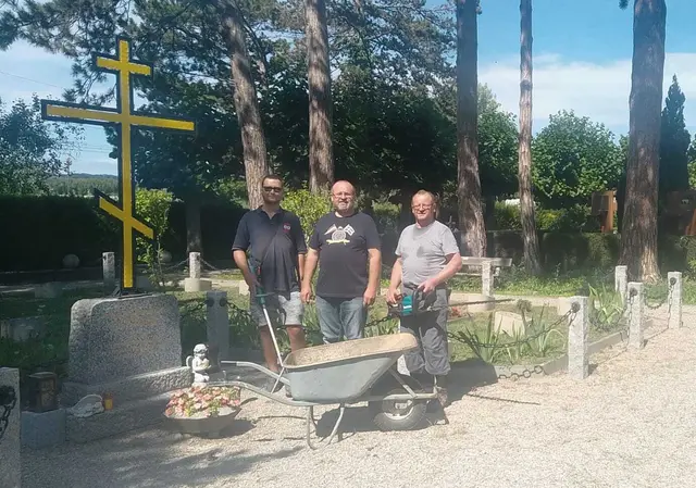 Josef Koltai, Norbert Glasl und Franz Glasl. | Foto: ÖKB Würnitz