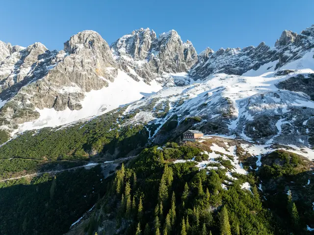 Der Wilde Kaiser rund um die Gruttenhuette. | Foto: ServusTV/Eduardo Gellner