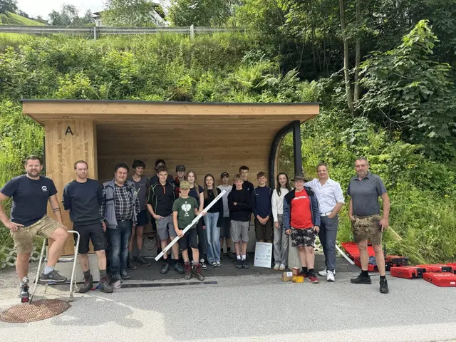 Das Bushäuschen wurde im Juni fertiggestellt. | Foto: Wirtschaftsbund Salzburg
