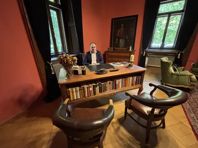 Das Büro von Markus Leopold Buerger, wenn er vor Ort arbeitet. | Foto: MeinBezirk/Laura Jung