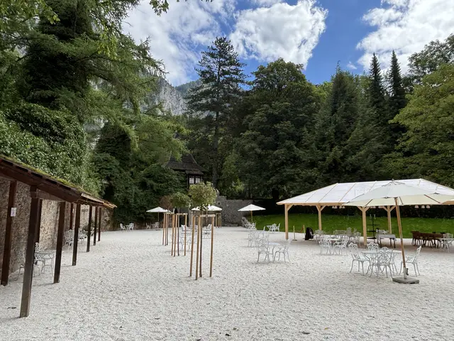 Der neue Pavillon soll gegen Schlechtwetter und Hitze schützen. Darüber hinaus gibt es viele schattige Plätze. | Foto: MeinBezirk/Laura Jung