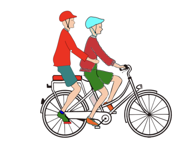 Der zweite Sitz ermöglicht gemeinsame Ausflüge mit nur einem Fahrrad.  | Foto: Schmidt
