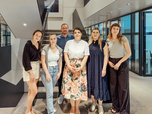 v.l.n.r Bianca Nemeth (Wien Tourismus), Helene Roba (Wien Tourismus), Markus Pilsl (Wien Tourismus), Constanze Leutner (Bacon &amp; Bold), Linda Schwarz (Bacon &amp; Bold) und Annika Schordie (Wien Tourismus) | Foto: Bacon &amp; Bold