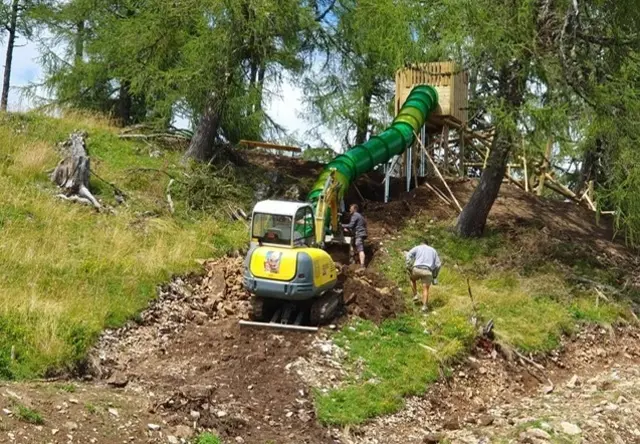 Im Sommer wurde auf der Grebenzen fleißig gebaut. | Foto: Grebenzen