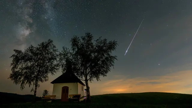 Links oben ist die Miclhstraße von der Geroldinger Kapelle aus zu sehen. | Foto: Fritz Bachner
