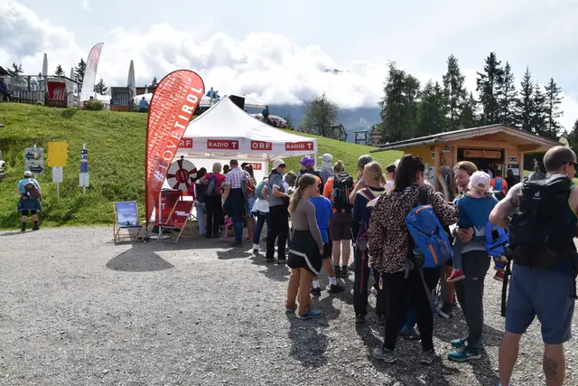 Der Anstrum beim Glücksrad war rießig.  | Foto: Kendlbacher