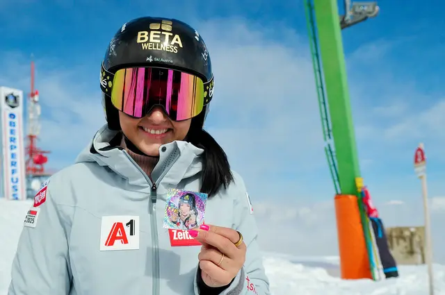 Eine der vielen Facetten: Venier mit dem selbst designten Stephanie-Gold-Sticker | Foto: Hassl