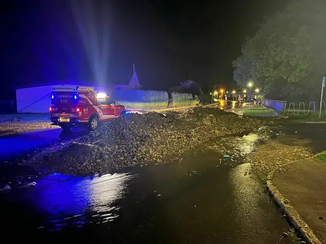 Die Feuerwehr Mautern stand am 17. Juli 2024 seit den späten Abendstunden im Dauereinsatz. | Foto: BFV Leoben