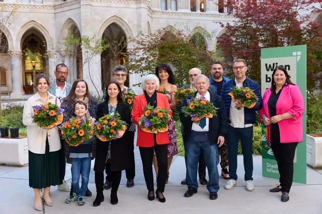 Die Gewinnerinnen und Gewinner von "Blühendes Zuhause" 2024. Die heurige Ausgabe des Fotowettbewerbs läuft noch bis 12. August. | Foto: WSW/L. Schedl