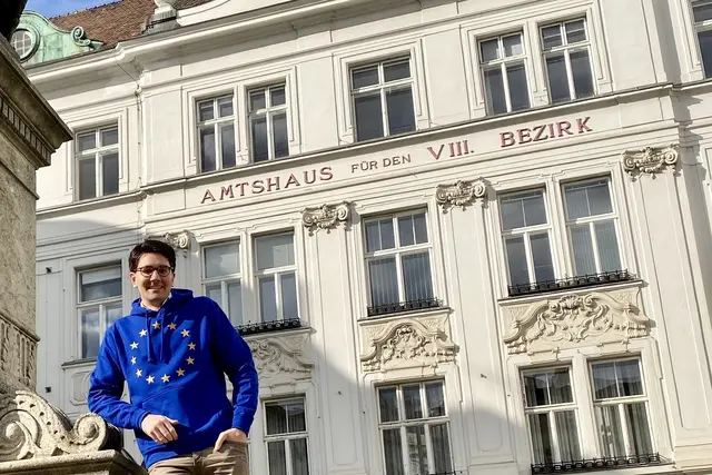 Seit 2020 ist Florian Wunsch Europabeauftragter im Bezirk - nun mischt er auch in Brüssel mit. | Foto: Grüne