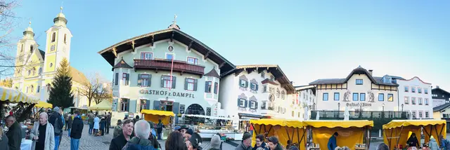 Weiterhin solide Kaufkraftbindung in St. Johann (Bild: Wochenmarkt im Ortszentrum). | Foto: Kogler