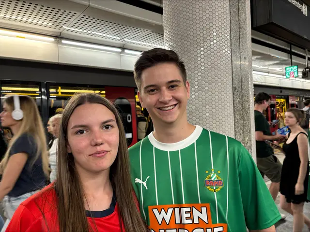 Jonas und Leonie tippten auf Sieg. Sie kamen aus Neckenmarkt.  | Foto: Roland Weber/RMA